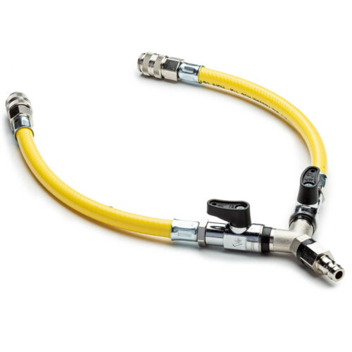 YAKP Y-Schlauch mit Kugelhahn und Pneumatikanschluss