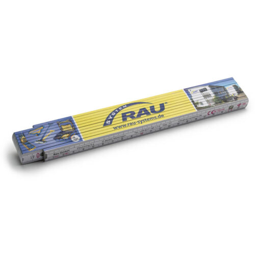 RAU meter stick with angle scale
