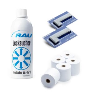 Combination set with leak detector language, color tapes and paper roll DPG02